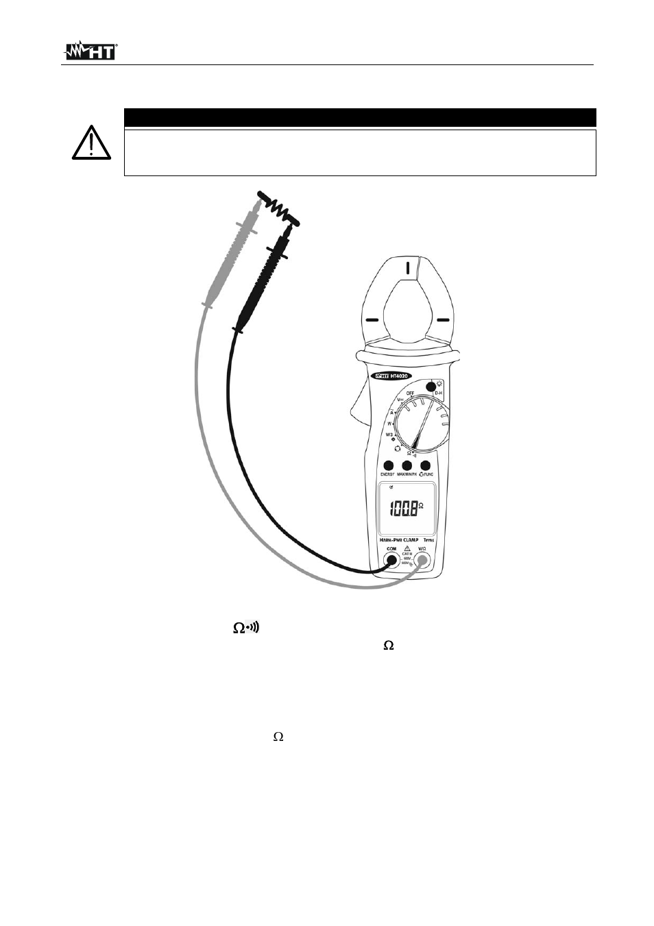 Attenzione | HT instruments HT4022 User Manual | Page 14 / 152