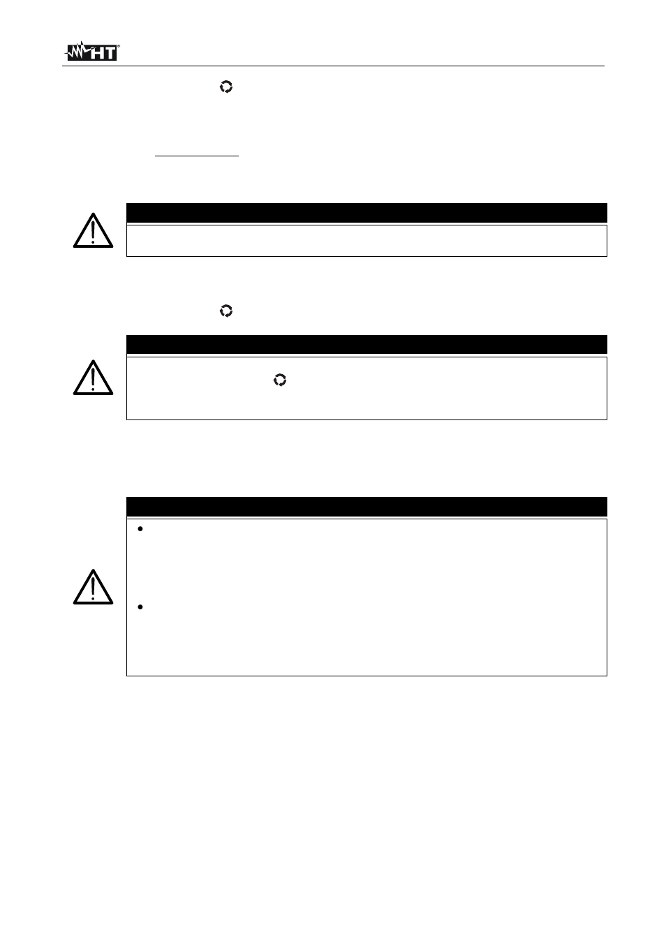 Attention | HT instruments HT4022 User Manual | Page 141 / 152