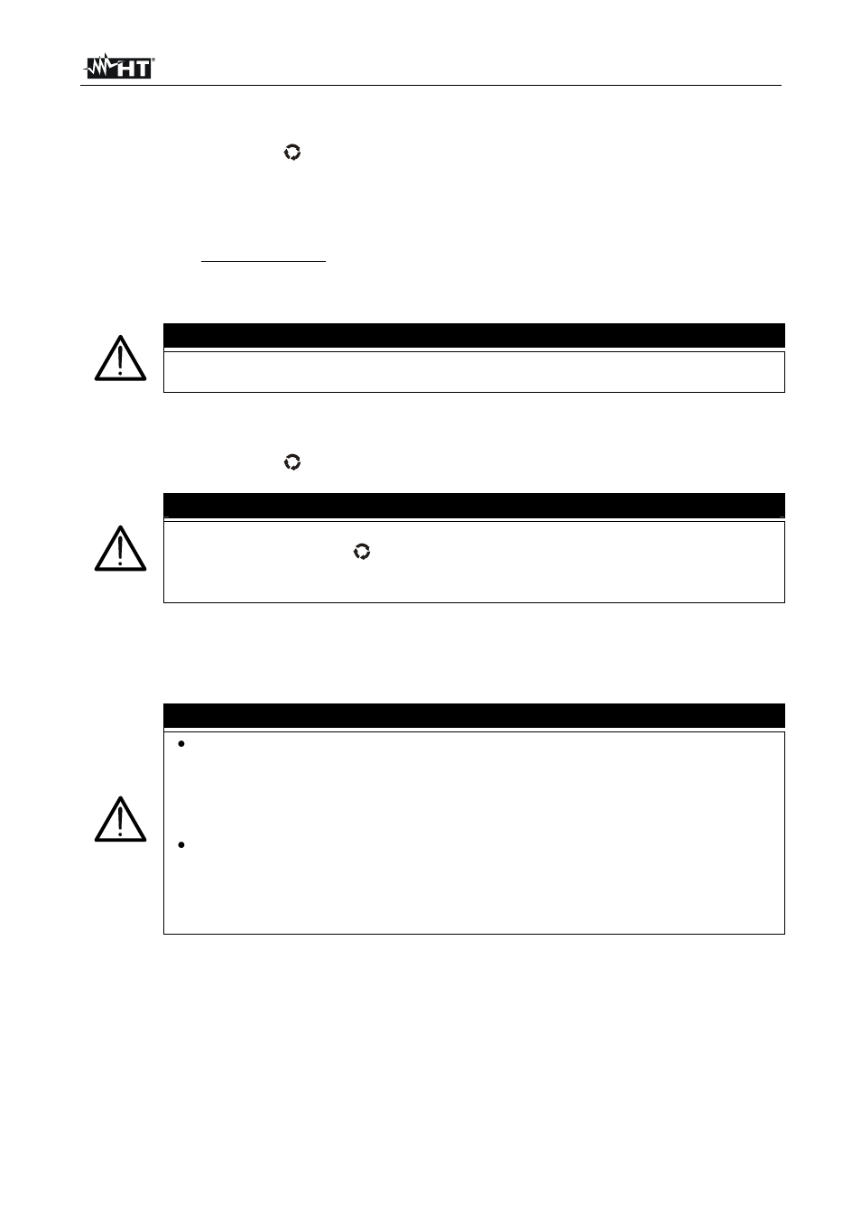 Attention | HT instruments HT4022 User Manual | Page 143 / 152
