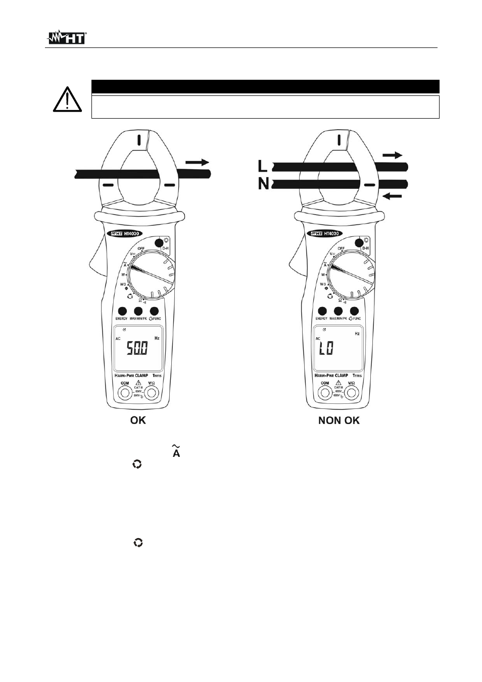 Attenzione | HT instruments HT4022 User Manual | Page 16 / 152