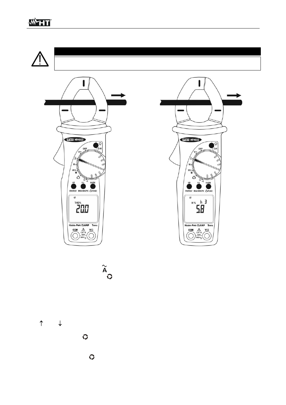 Attenzione | HT instruments HT4022 User Manual | Page 17 / 152