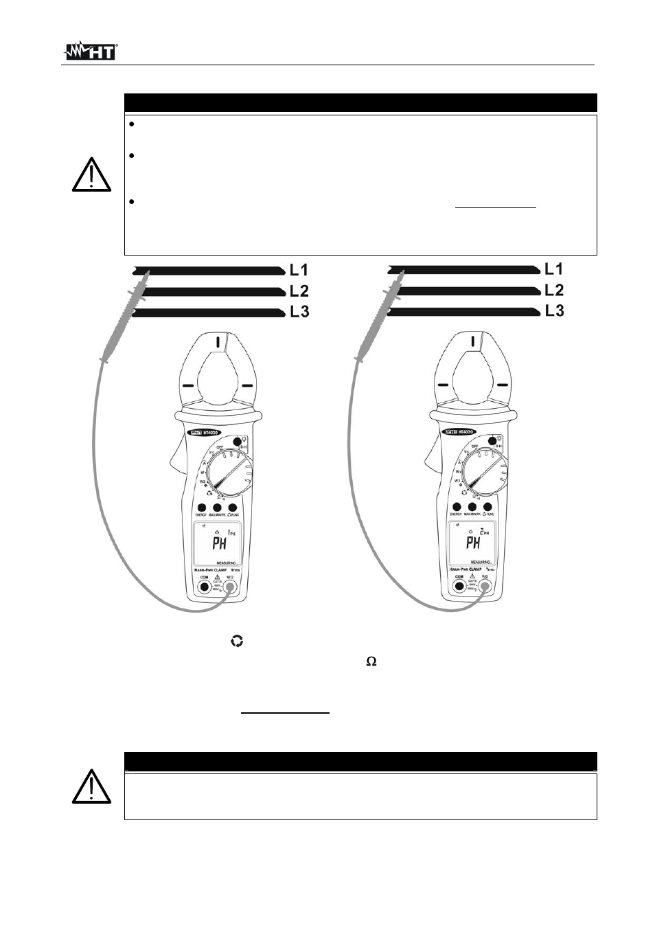 Attenzione | HT instruments HT4022 User Manual | Page 22 / 152