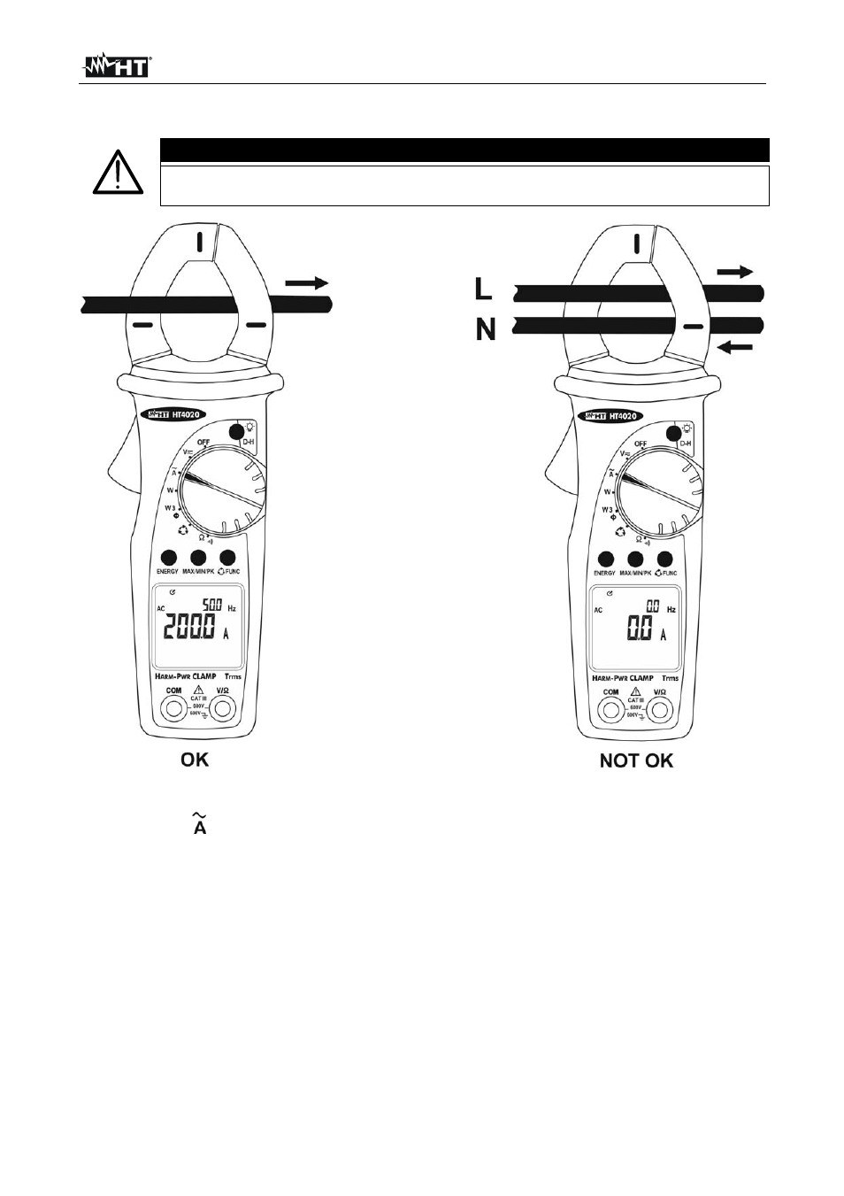 Caution | HT instruments HT4022 User Manual | Page 45 / 152