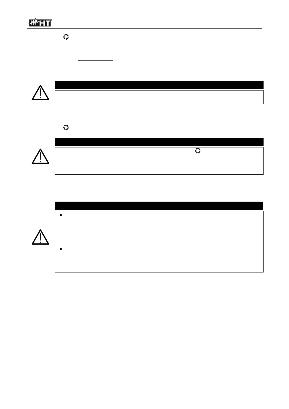 Caution | HT instruments HT4022 User Manual | Page 51 / 152