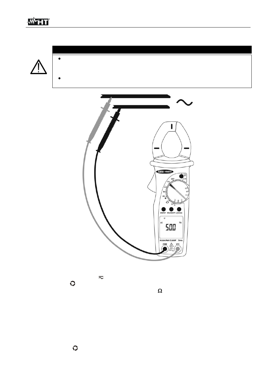 Atención | HT instruments HT4022 User Manual | Page 72 / 152