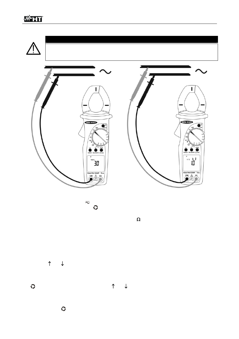 Atención | HT instruments HT4022 User Manual | Page 73 / 152