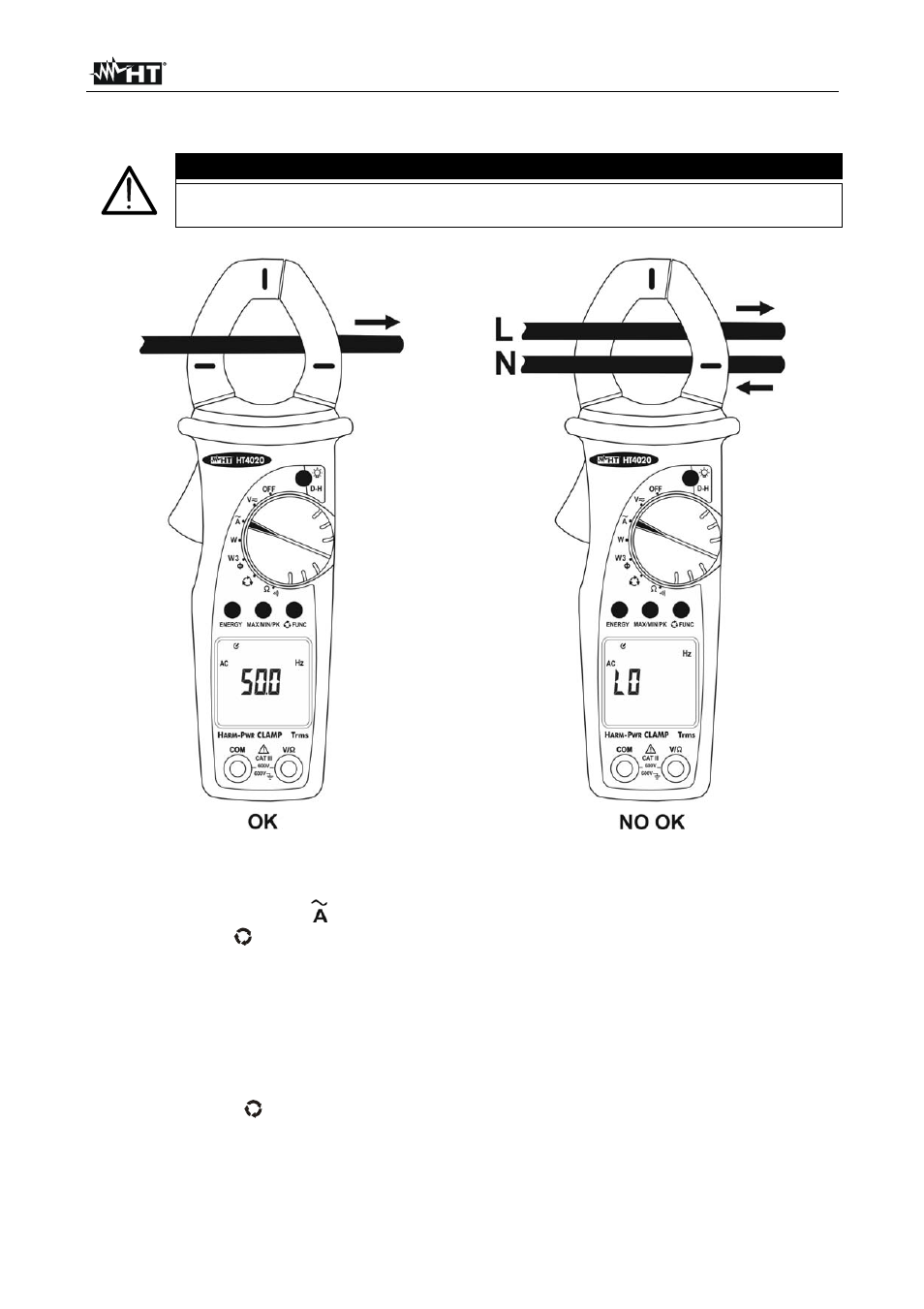 Atención | HT instruments HT4022 User Manual | Page 76 / 152