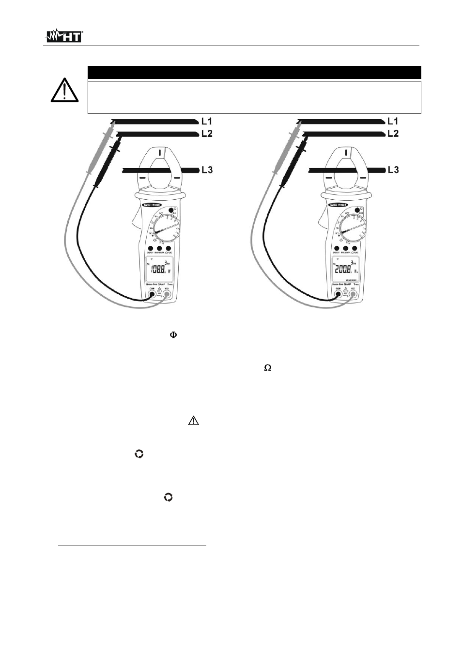Atención | HT instruments HT4022 User Manual | Page 79 / 152