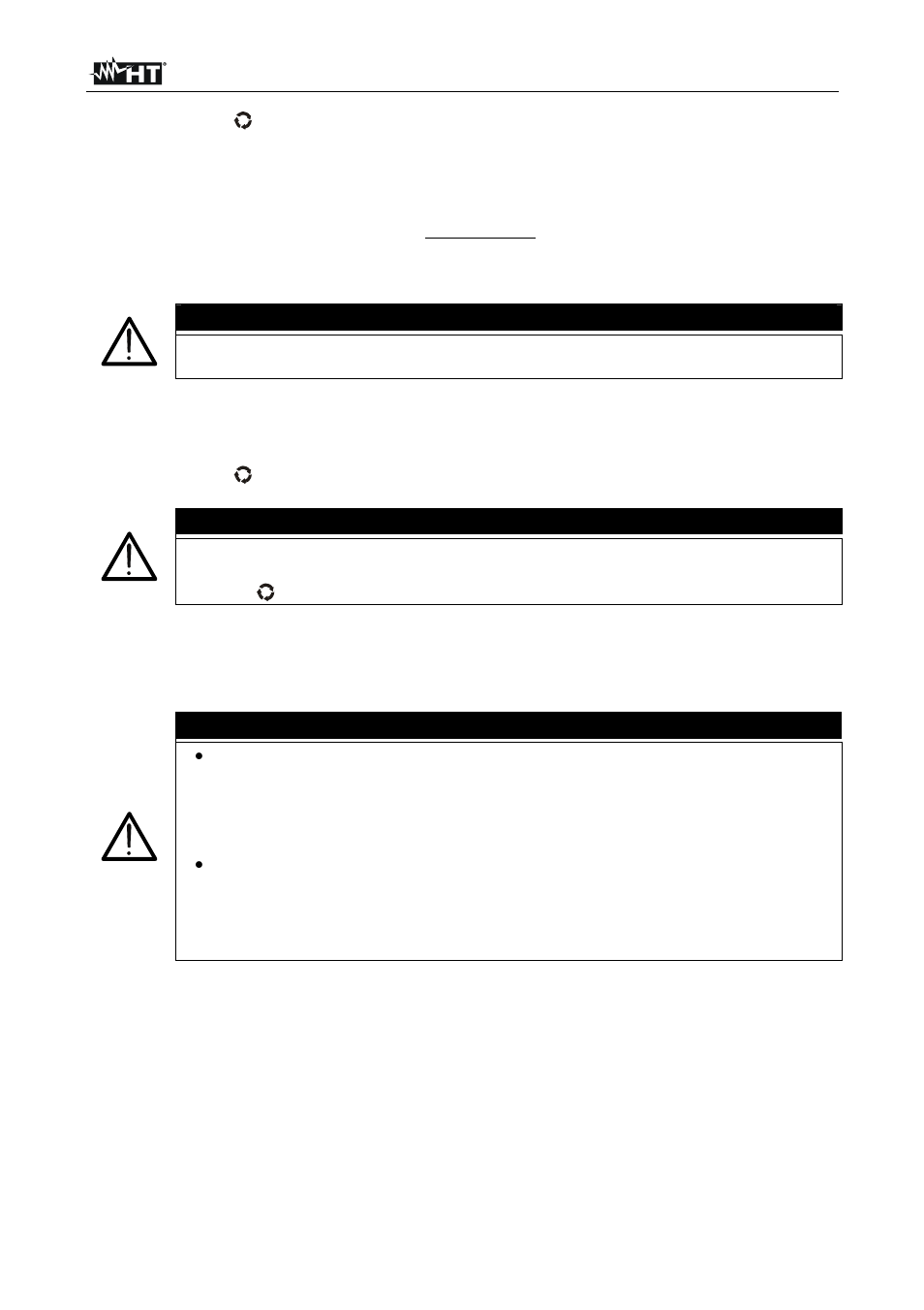 Atención | HT instruments HT4022 User Manual | Page 83 / 152