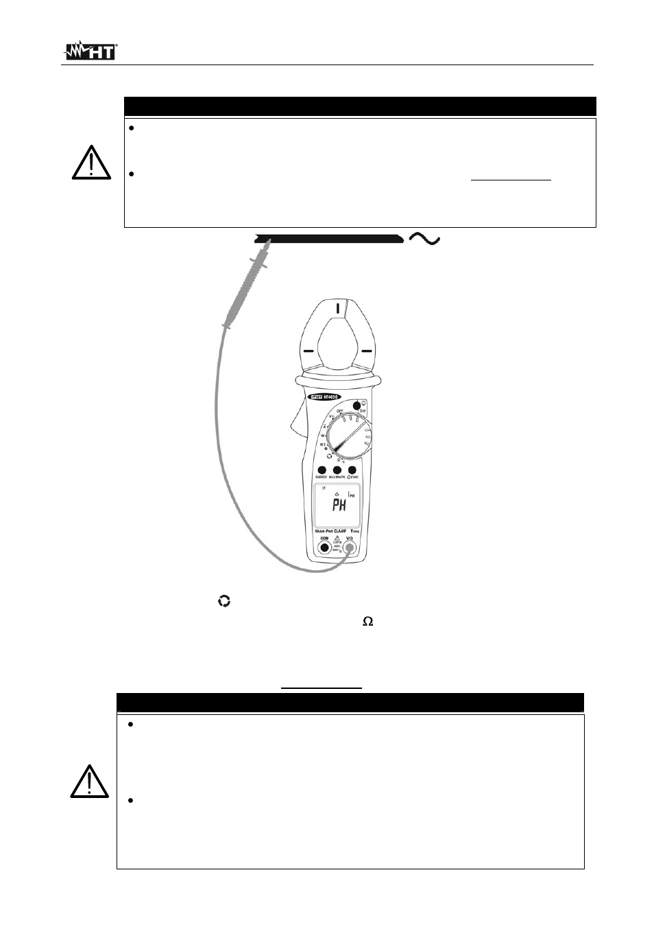 Atención | HT instruments HT4022 User Manual | Page 84 / 152