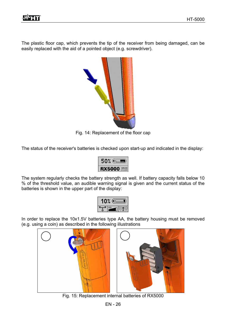 5 maintenance | HT instruments HT5000 User Manual | Page 27 / 31