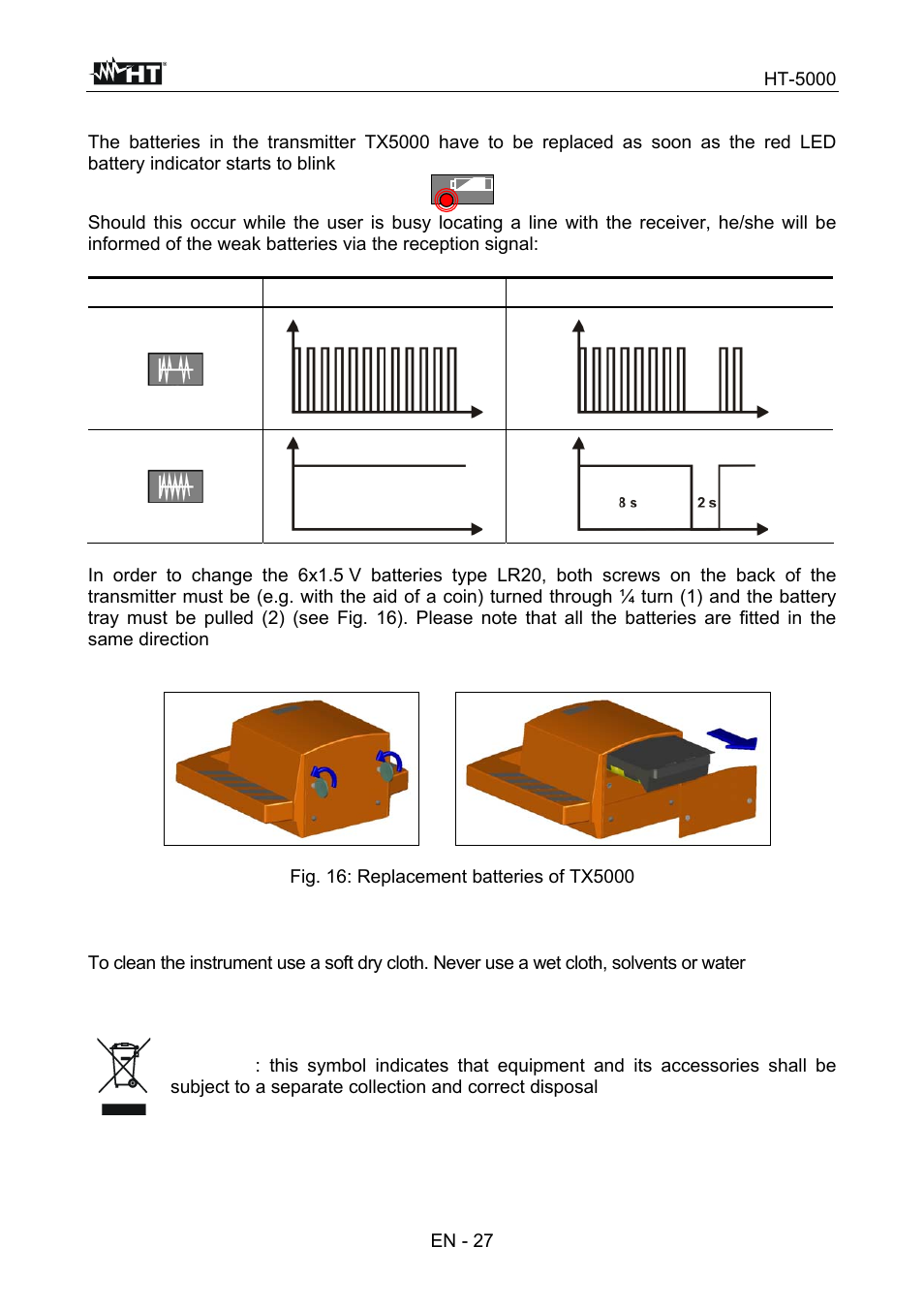 HT instruments HT5000 User Manual | Page 28 / 31