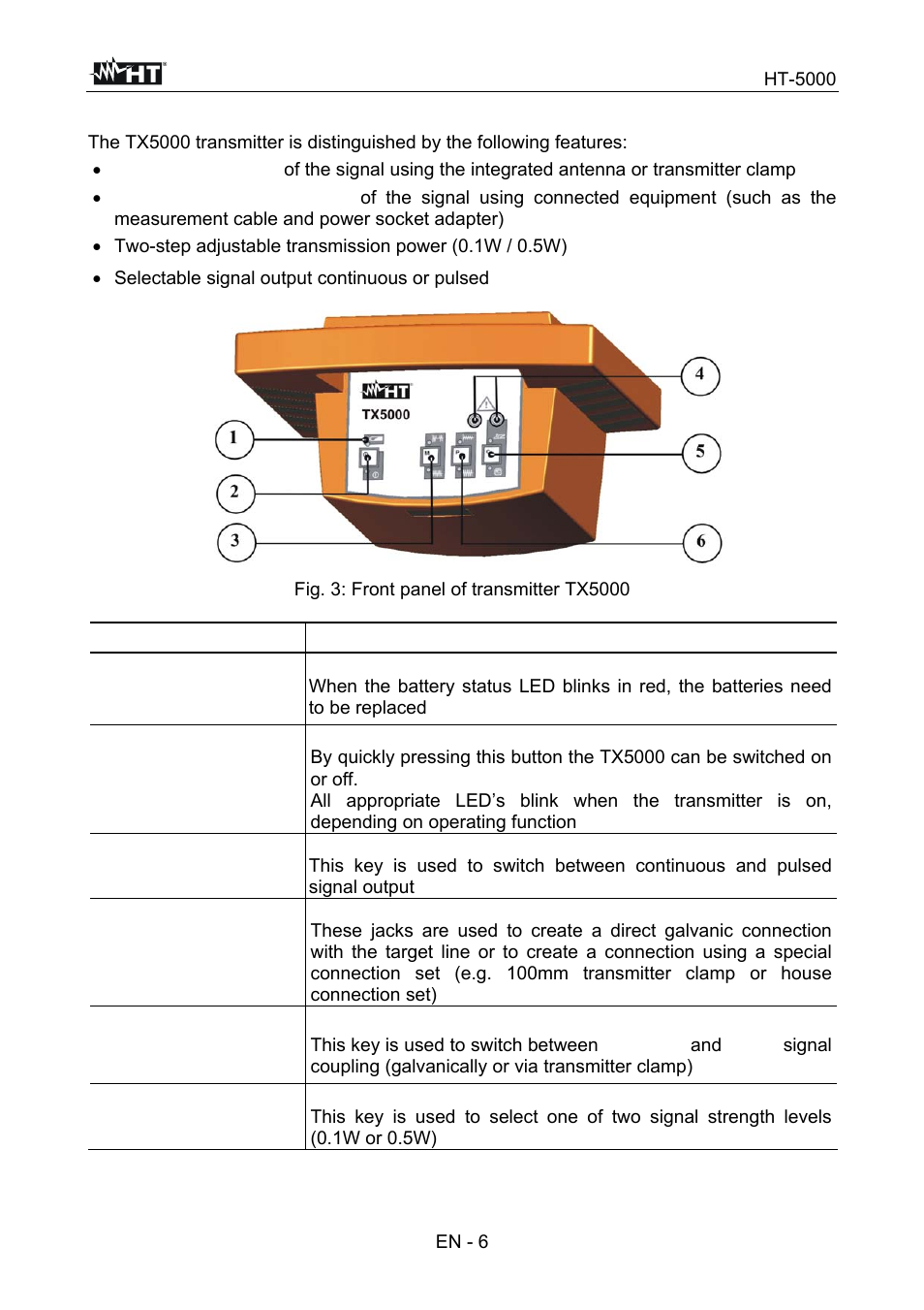 HT instruments HT5000 User Manual | Page 7 / 31