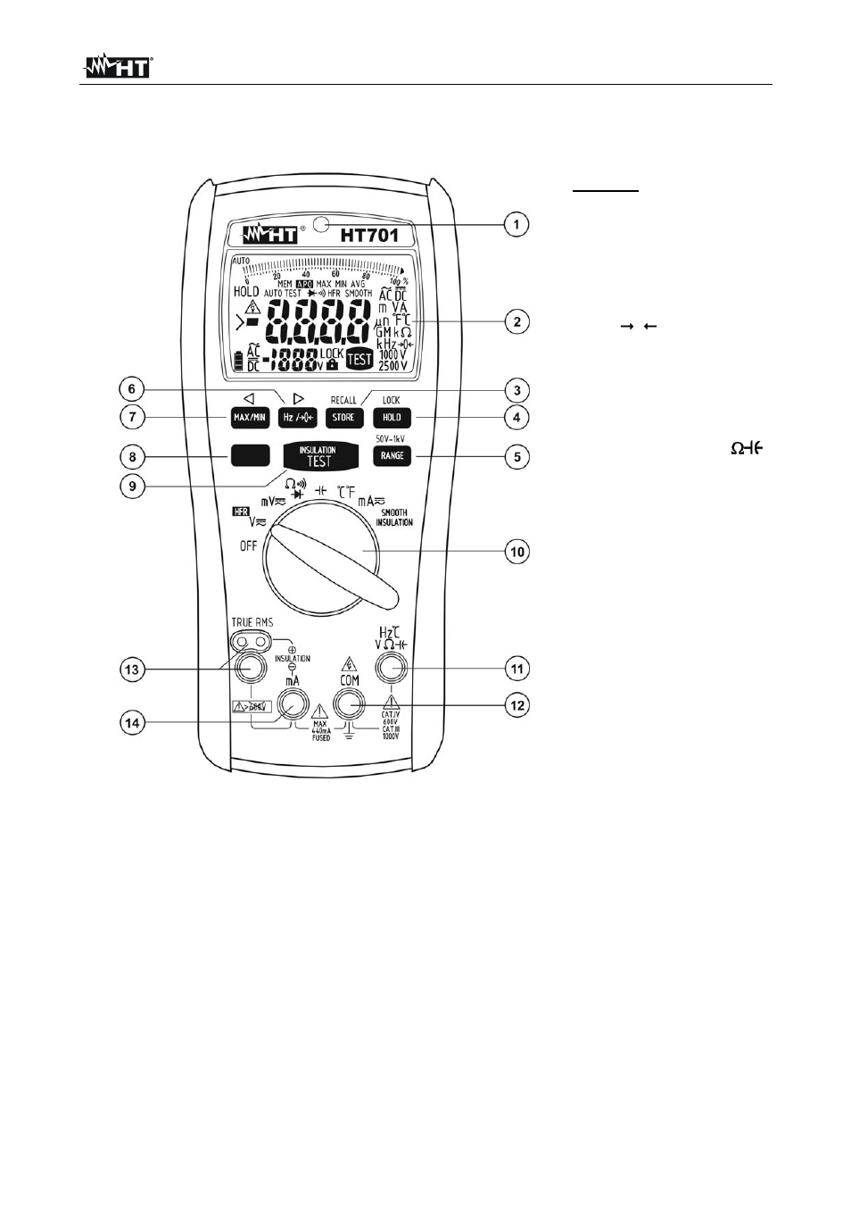 HT instruments HT701 User Manual | Page 7 / 26