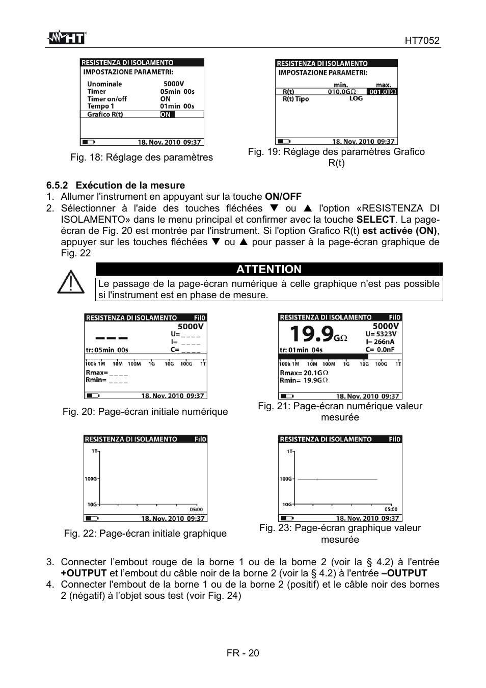 Attention | HT instruments HT7052 User Manual | Page 102 / 120