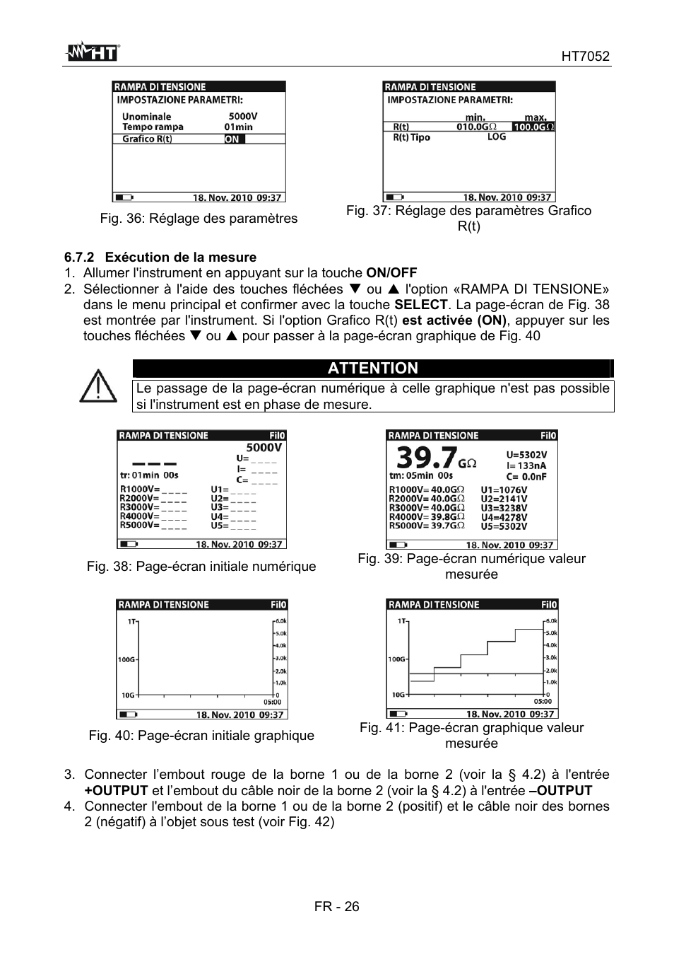 Attention | HT instruments HT7052 User Manual | Page 108 / 120