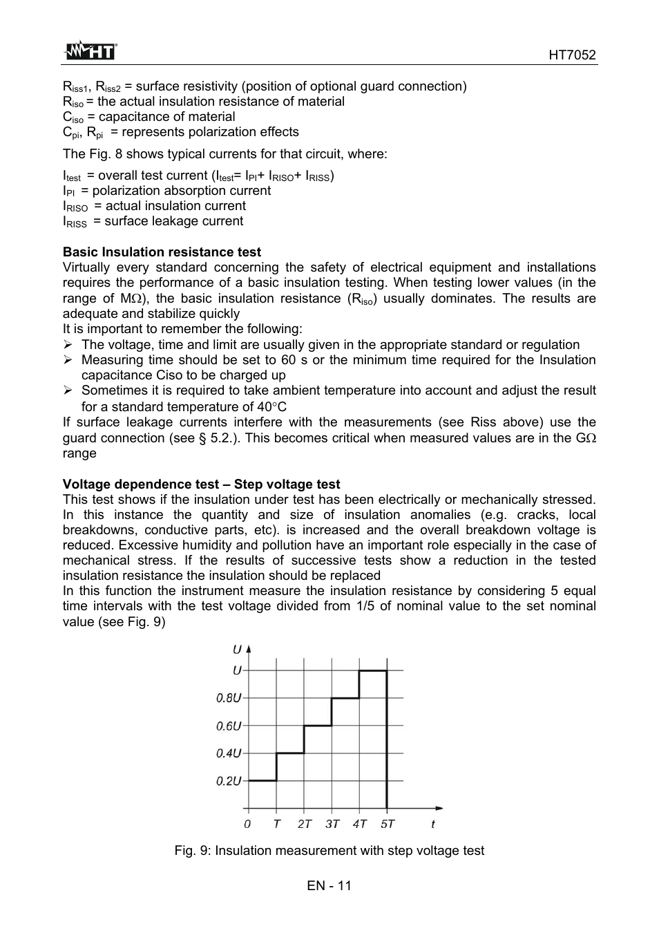 HT instruments HT7052 User Manual | Page 13 / 120