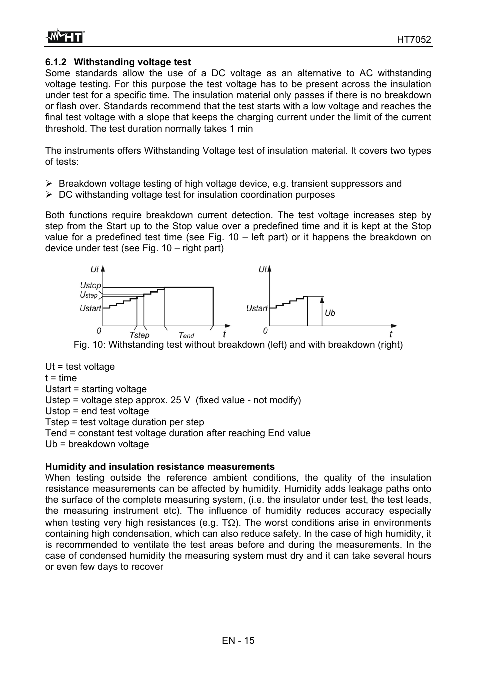 HT instruments HT7052 User Manual | Page 17 / 120