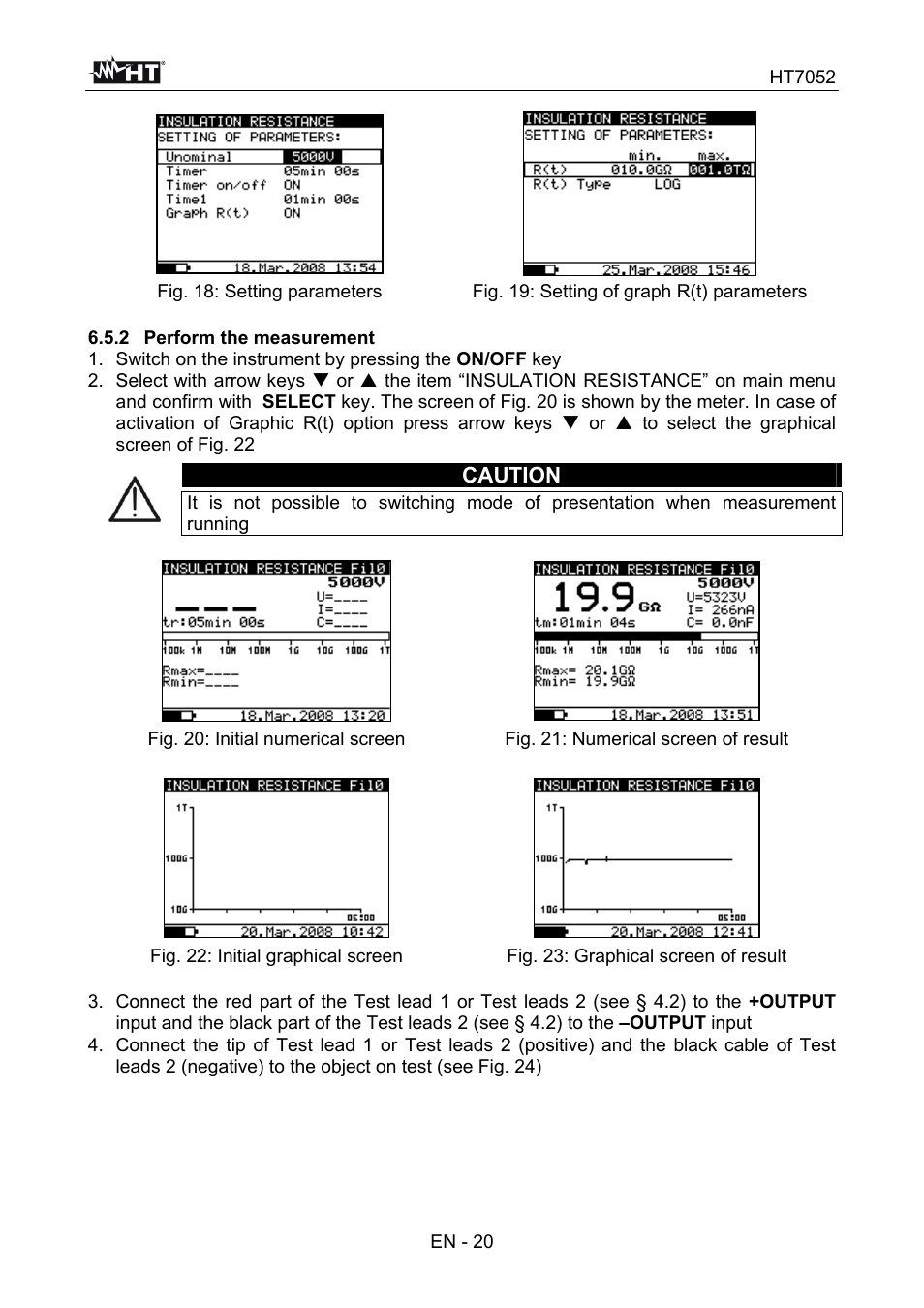 HT instruments HT7052 User Manual | Page 22 / 120