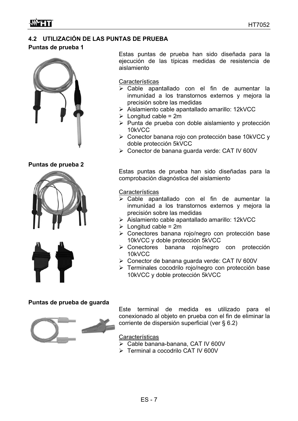 HT instruments HT7052 User Manual | Page 49 / 120