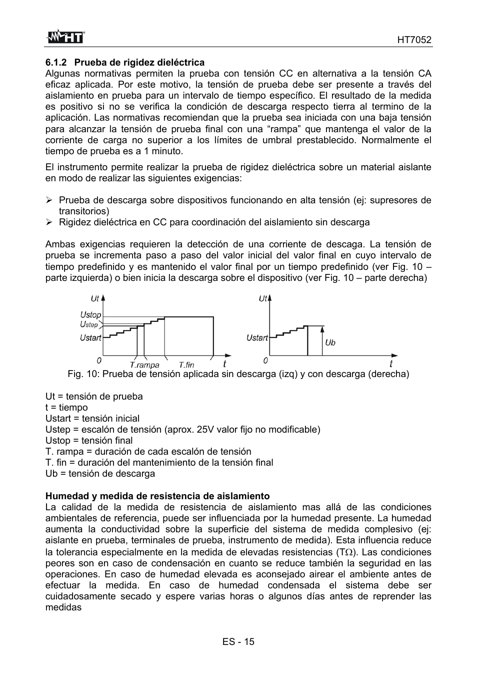 HT instruments HT7052 User Manual | Page 57 / 120