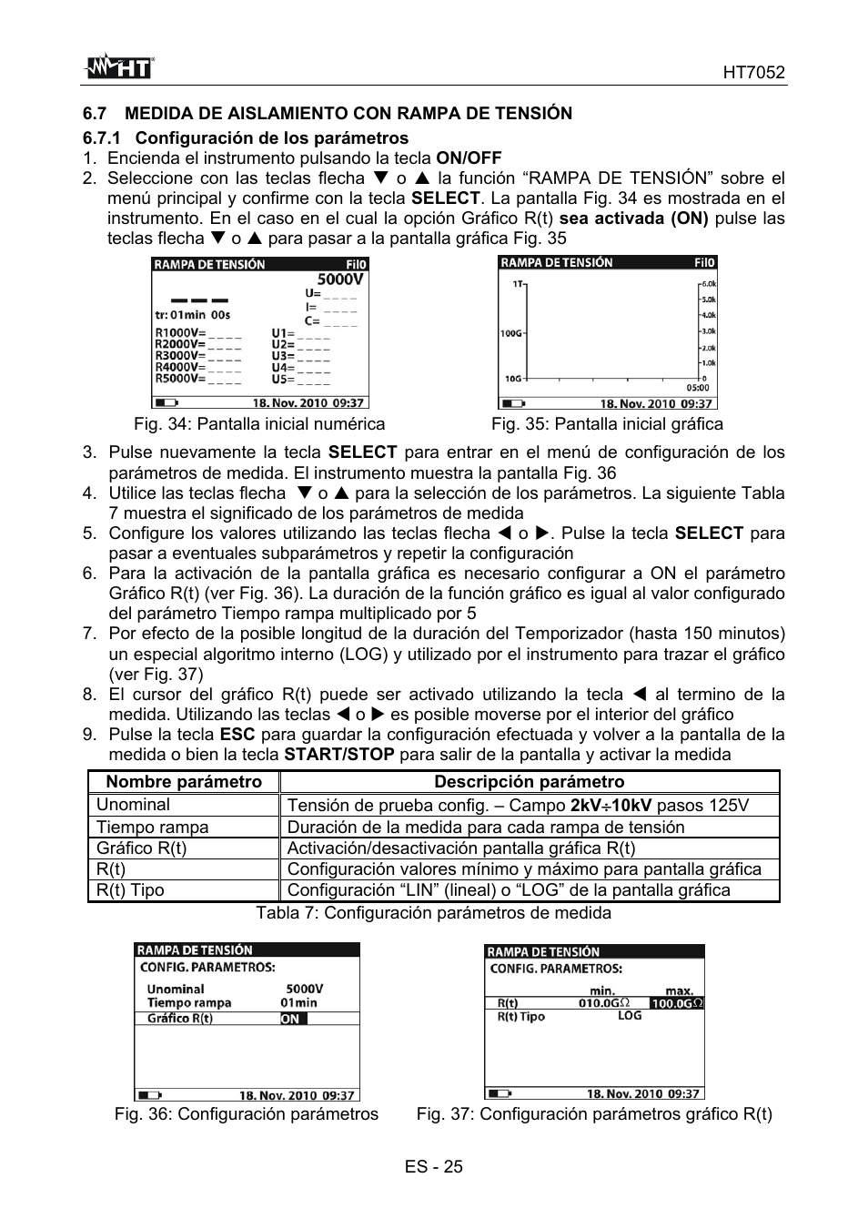 HT instruments HT7052 User Manual | Page 67 / 120