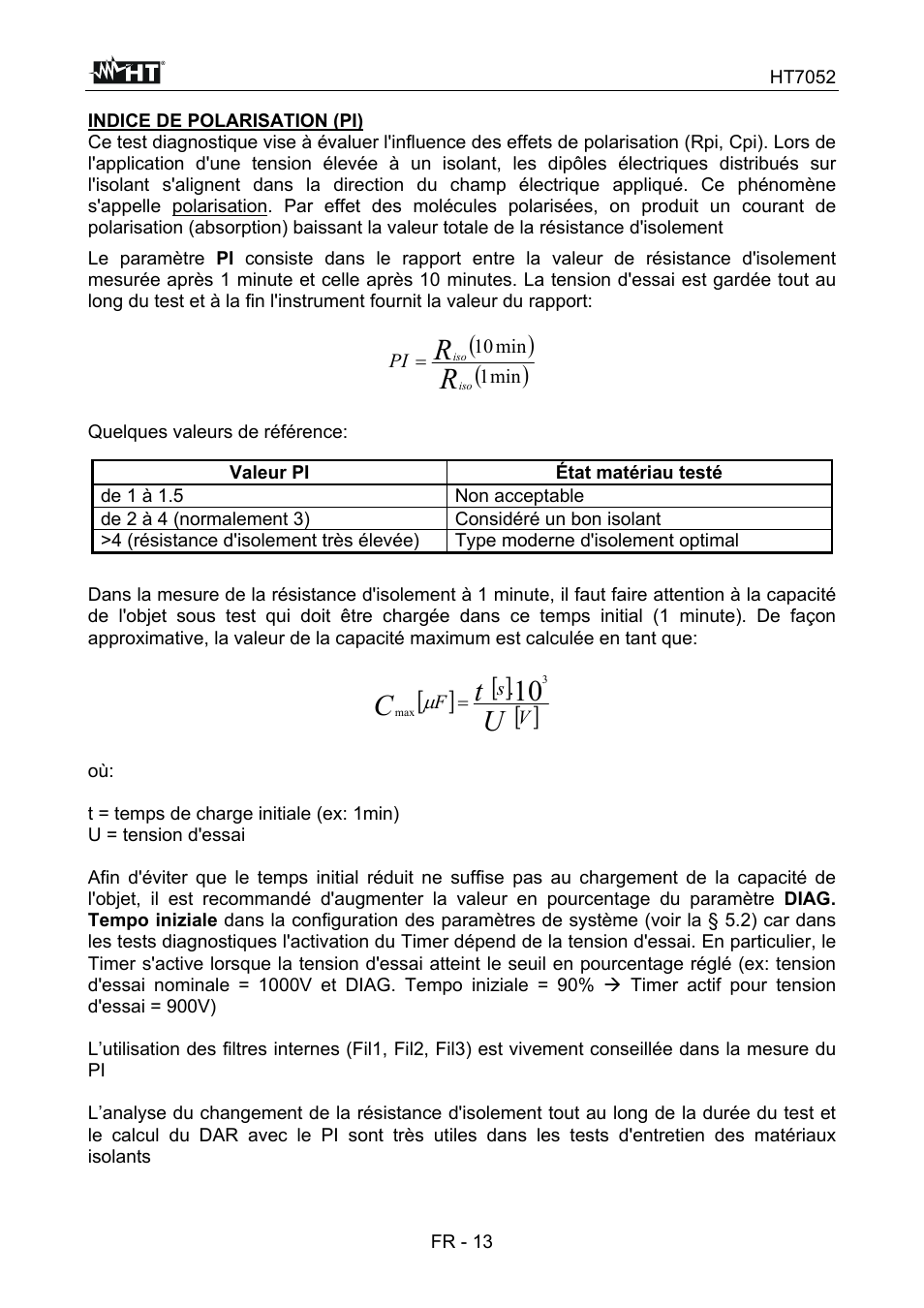 Ut c 10 | HT instruments HT7052 User Manual | Page 95 / 120