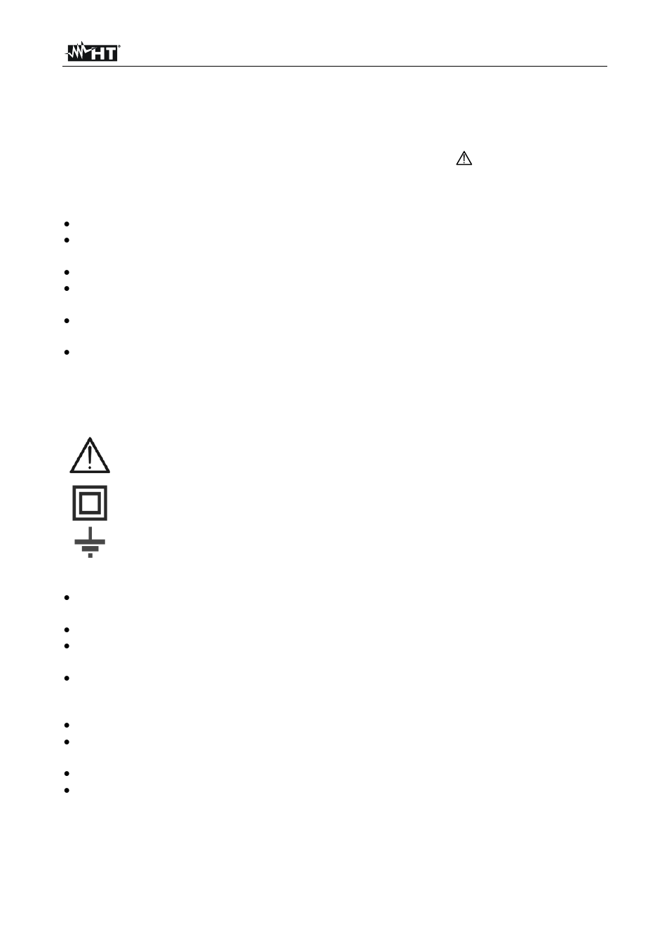 Precauciones y medidas de seguridad | HT instruments HT8051 User Manual | Page 21 / 74