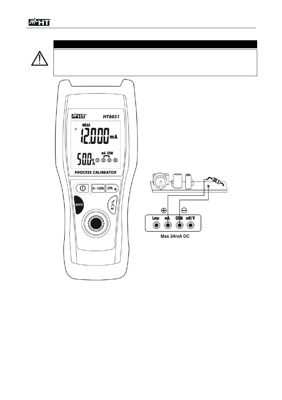 Attention | HT instruments HT8051 User Manual | Page 65 / 74