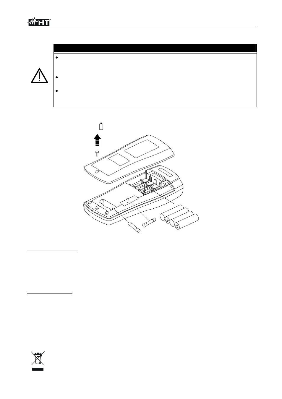 Maintenance, Caution | HT instruments HT8100 User Manual | Page 21 / 26