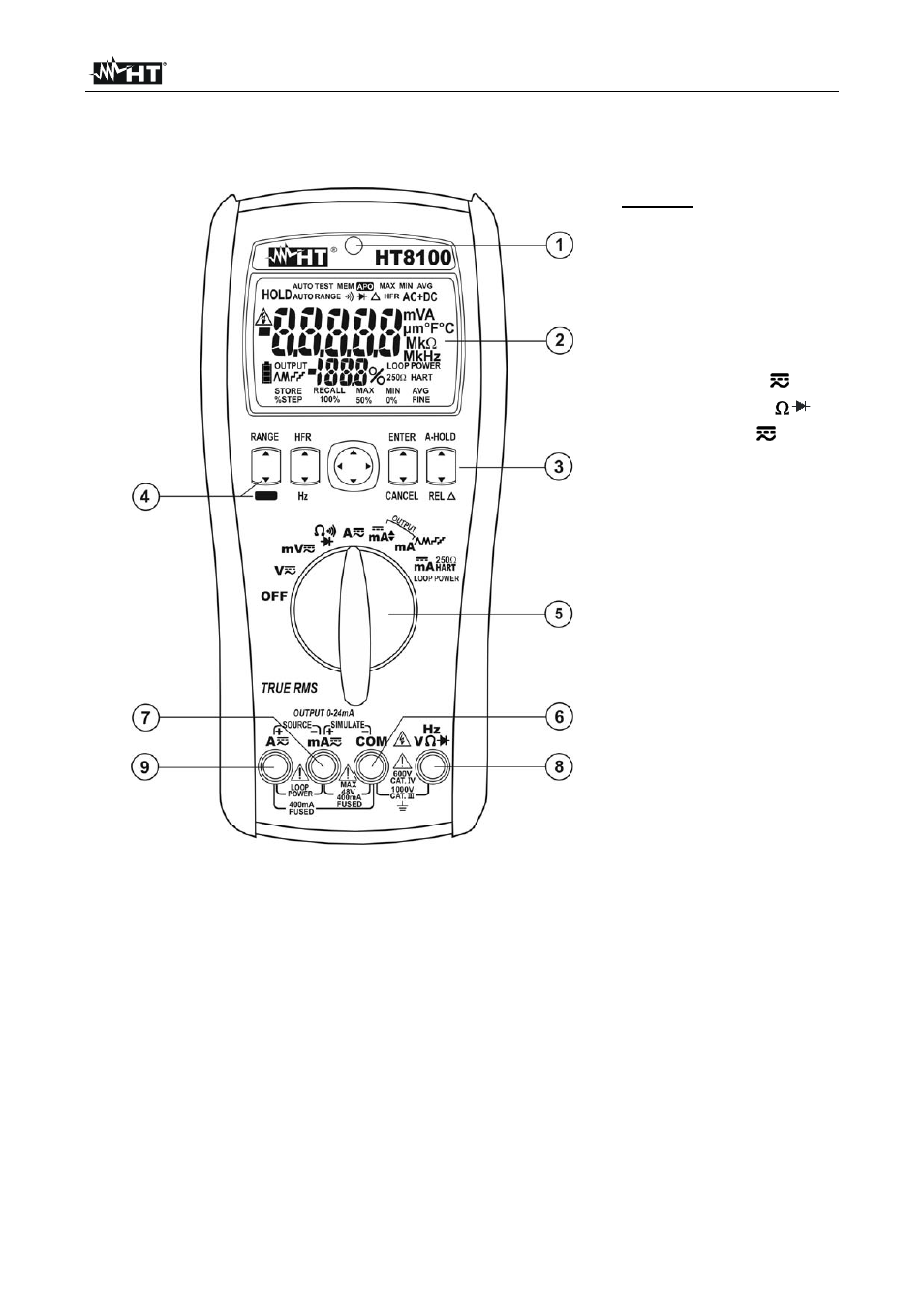 HT instruments HT8100 User Manual | Page 7 / 26