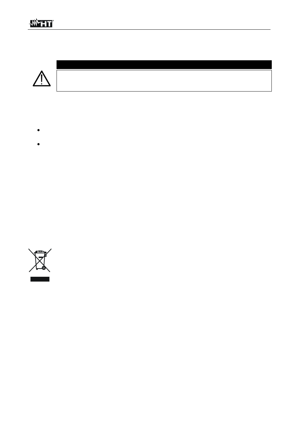 Operating instructions, Caution, Maintenance | HT instruments HT82 User Manual | Page 5 / 7
