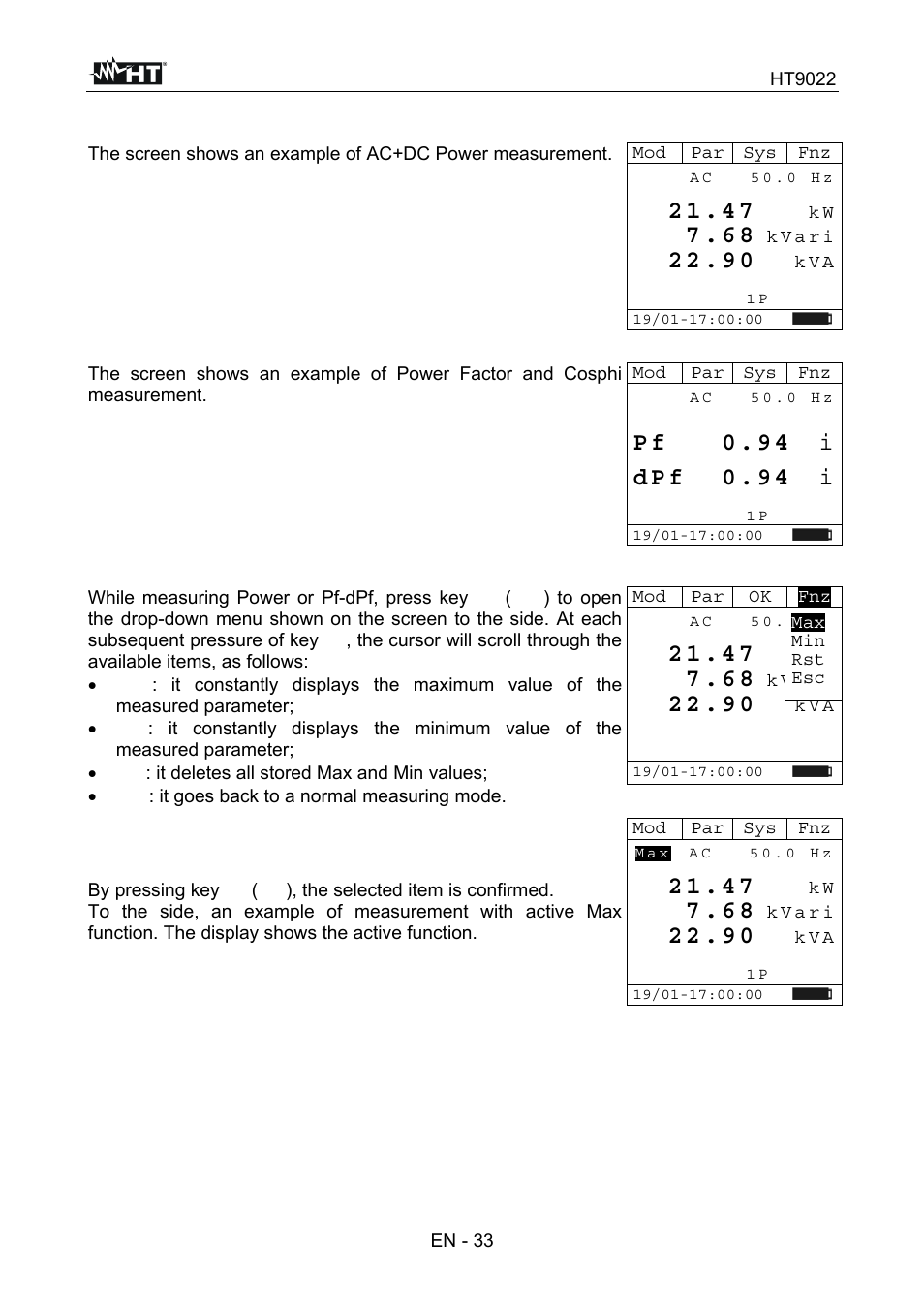 P f 0 . 9 4 i, D p f 0 . 9 4 i | HT instruments HT9022 User Manual | Page 35 / 56