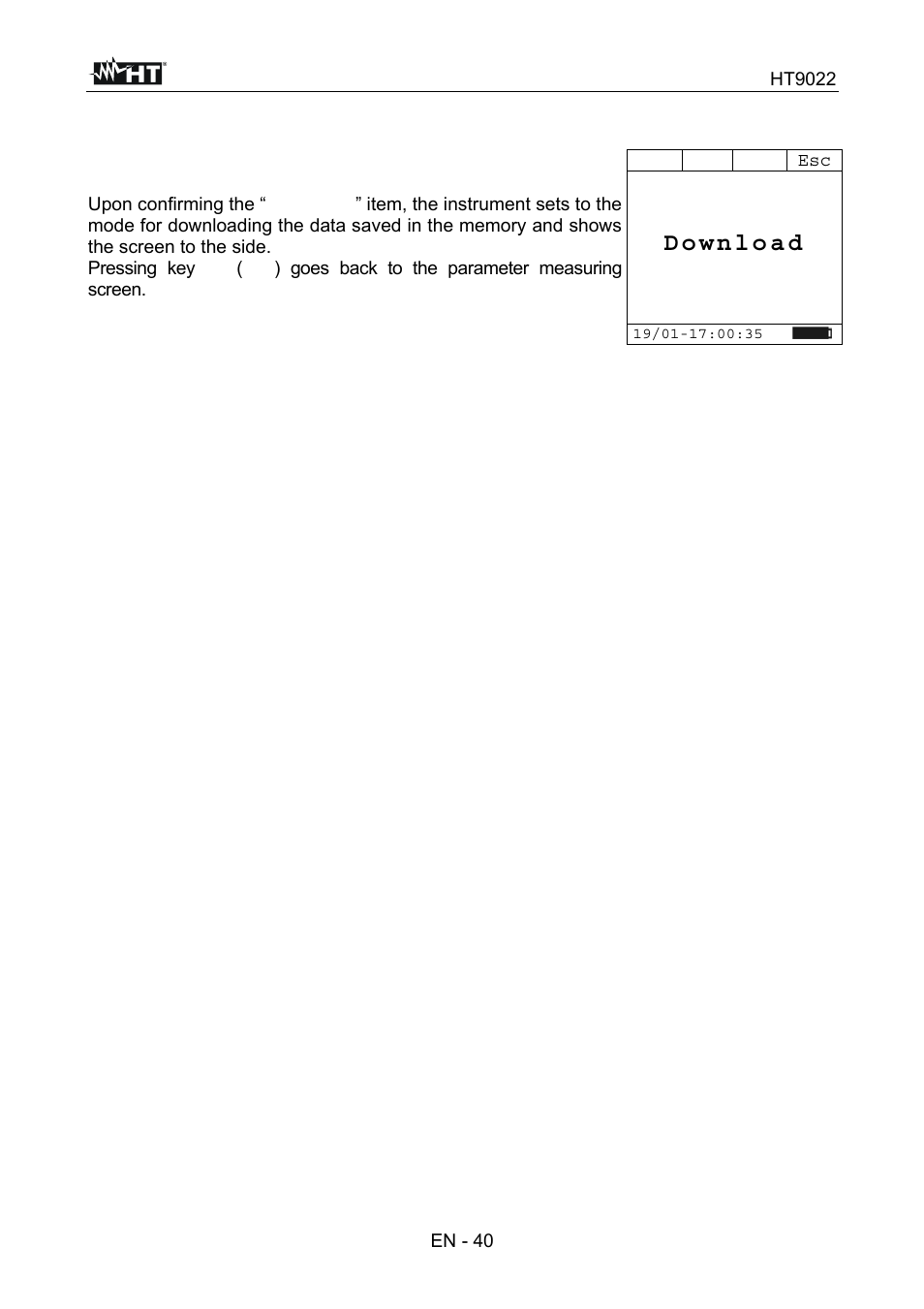 HT instruments HT9022 User Manual | Page 42 / 56