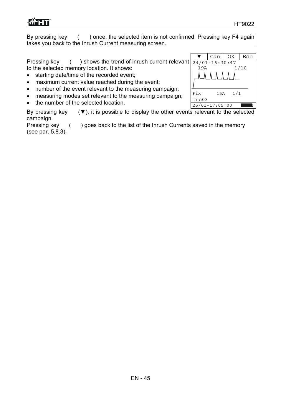 HT instruments HT9022 User Manual | Page 47 / 56