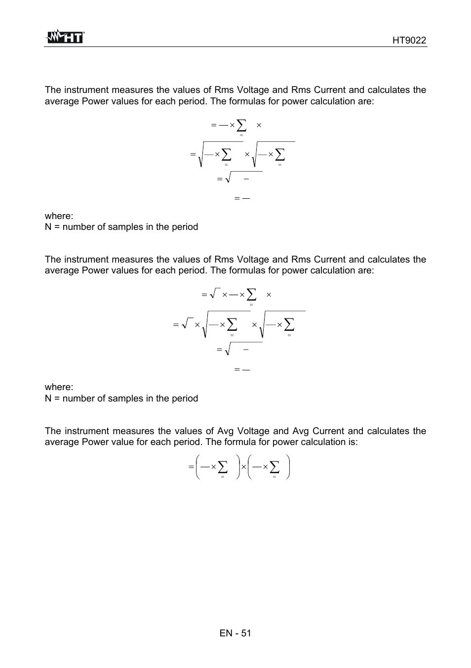 Appendix – theoretical outline | HT instruments HT9022 User Manual | Page 53 / 56