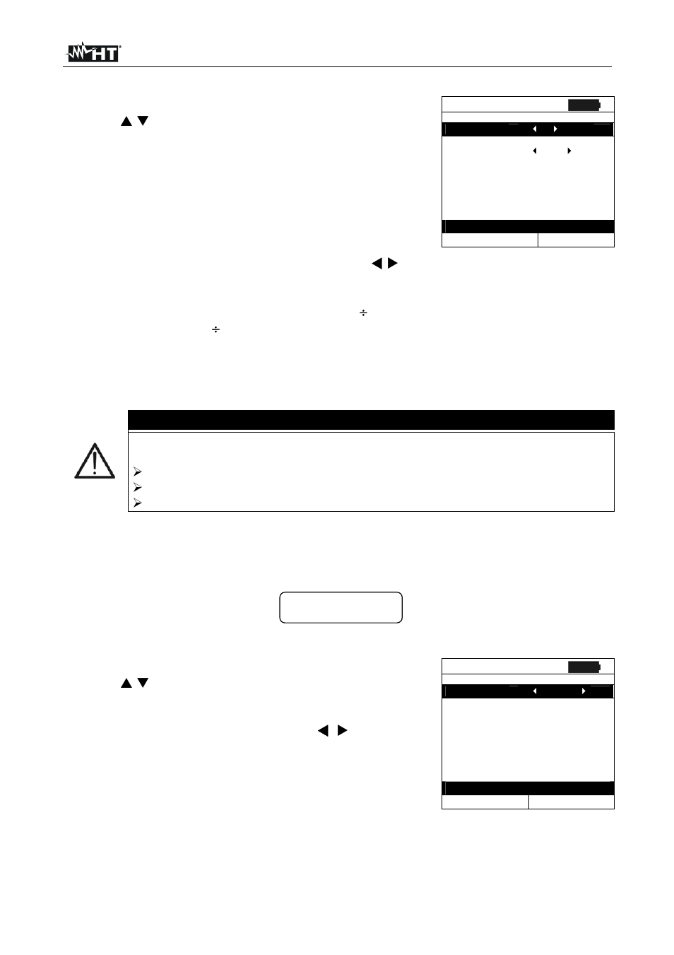 Caution | HT instruments SOLAR I-V User Manual | Page 14 / 76