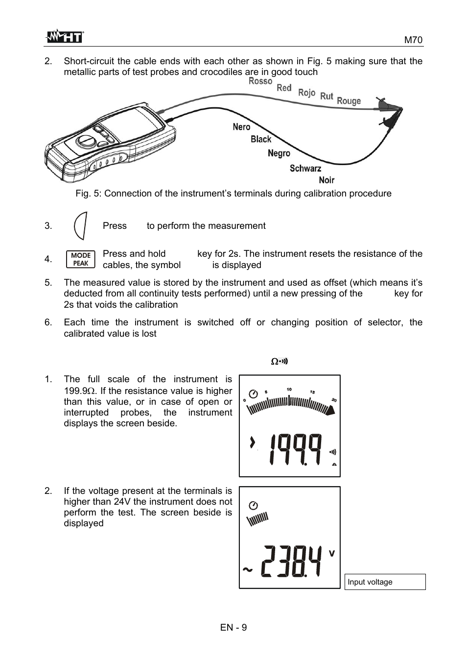 HT instruments M70 User Manual | Page 10 / 18