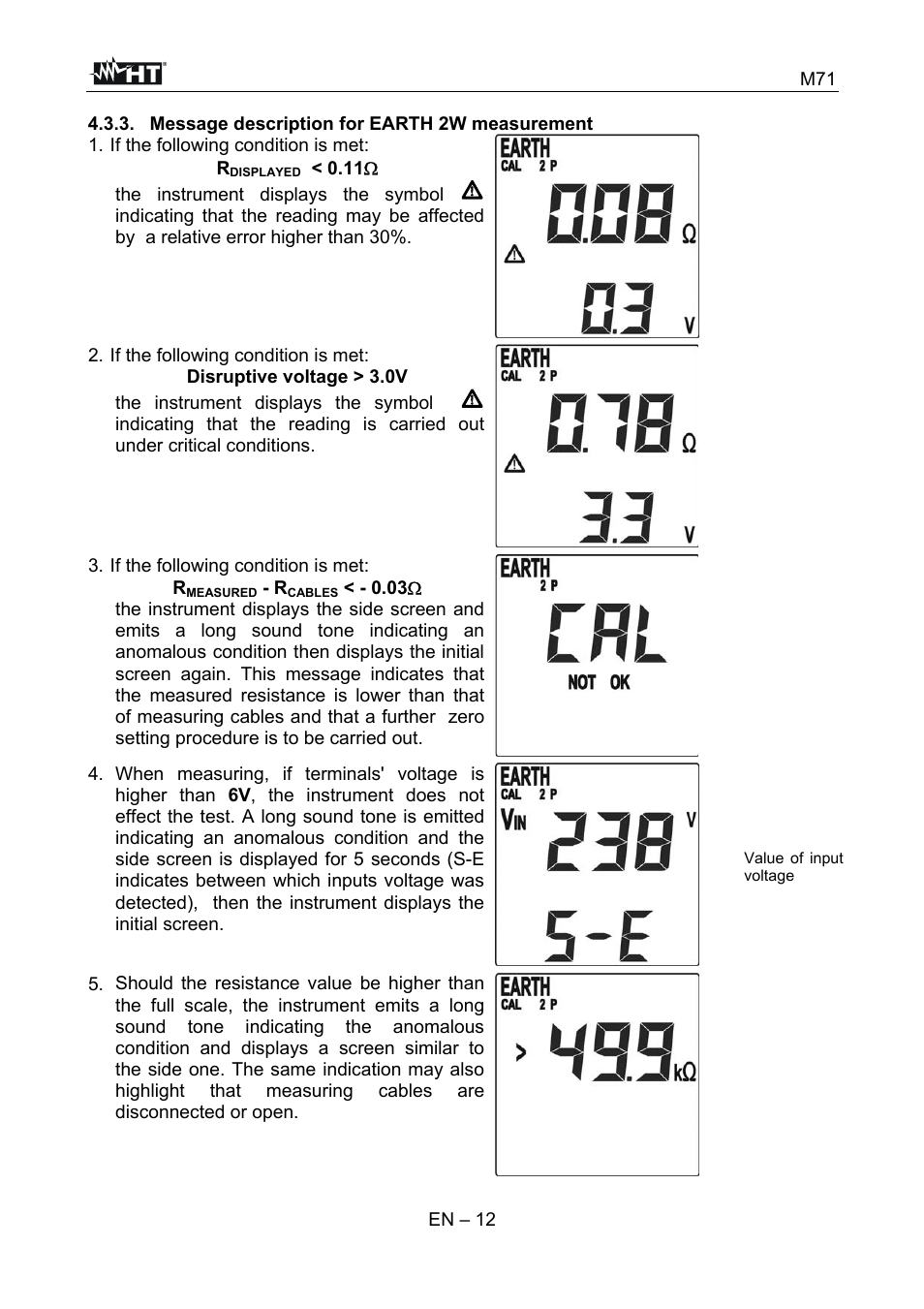 If the following condition is met: r | HT instruments M71 User Manual | Page 13 / 26