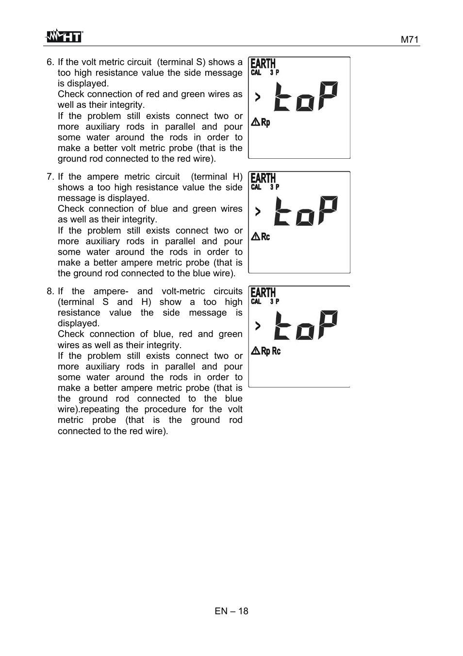 HT instruments M71 User Manual | Page 19 / 26