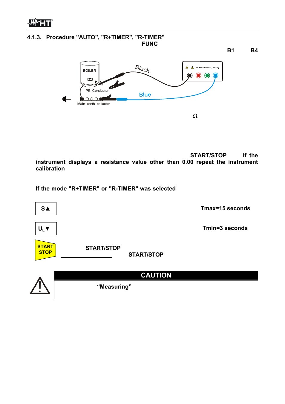 Caution | HT instruments MACROTEST 5035 User Manual | Page 13 / 80