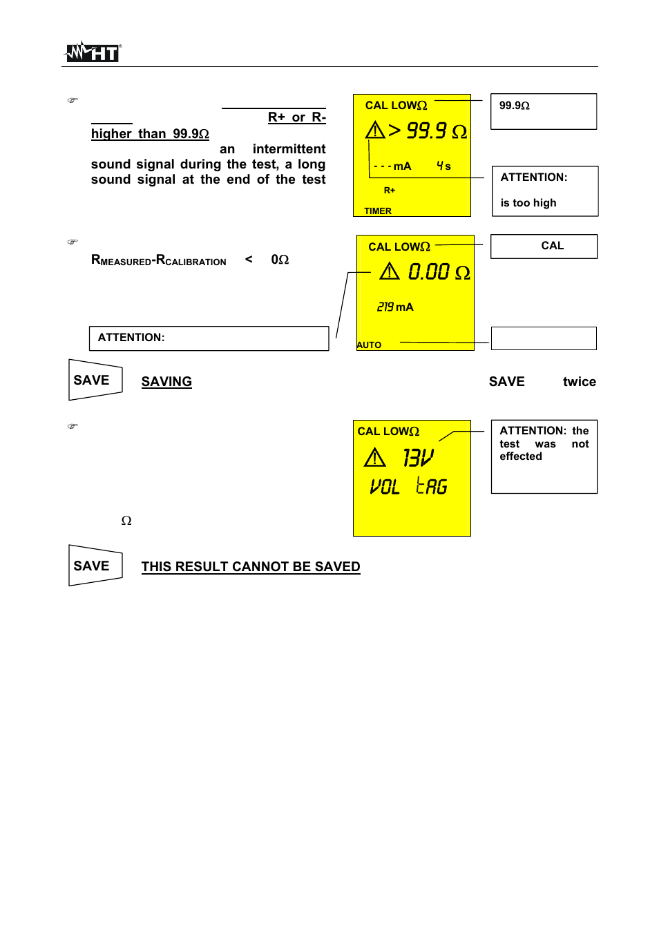 O 13v, O> 99.9, O 0.00 | Vol ag | HT instruments MACROTEST 5035 User Manual | Page 15 / 80