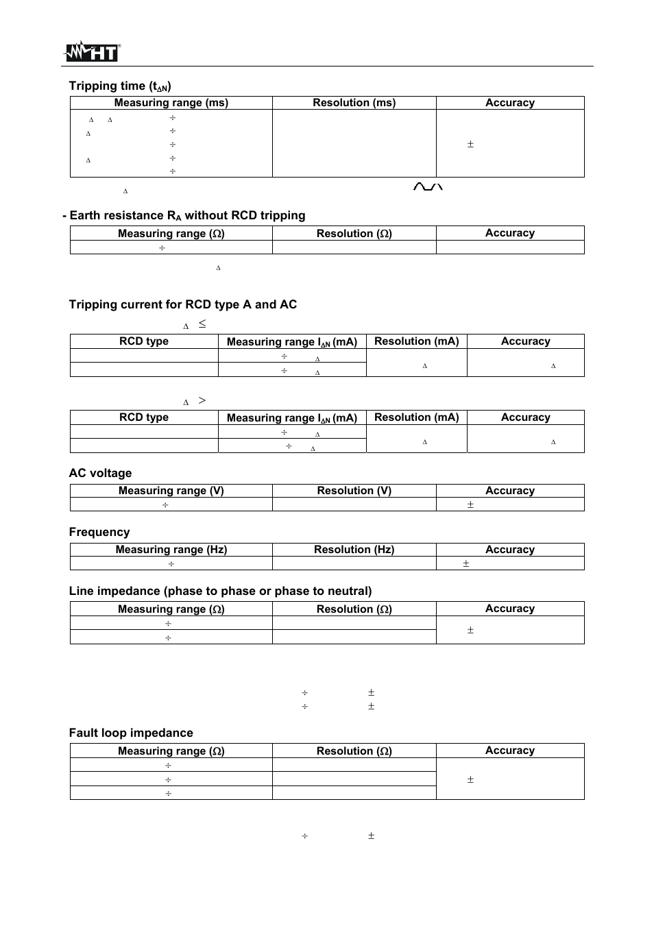 Macrotest 5035, En - 62, General rcd with i | 10ma | HT instruments MACROTEST 5035 User Manual | Page 63 / 80