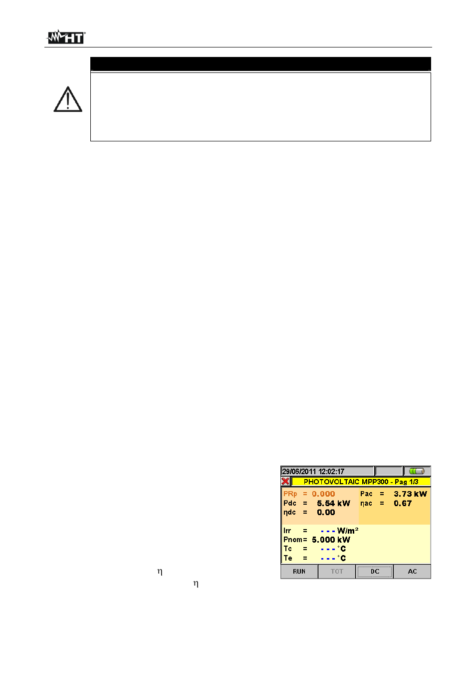 Attention | HT instruments MPP300 User Manual | Page 103 / 114