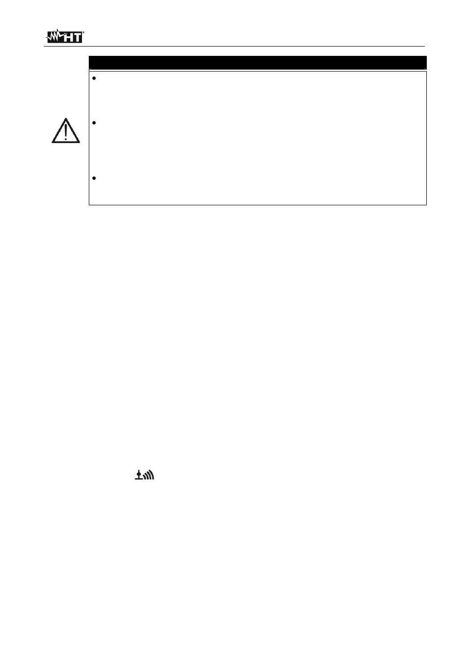 Caution | HT instruments MPP300 User Manual | Page 18 / 114