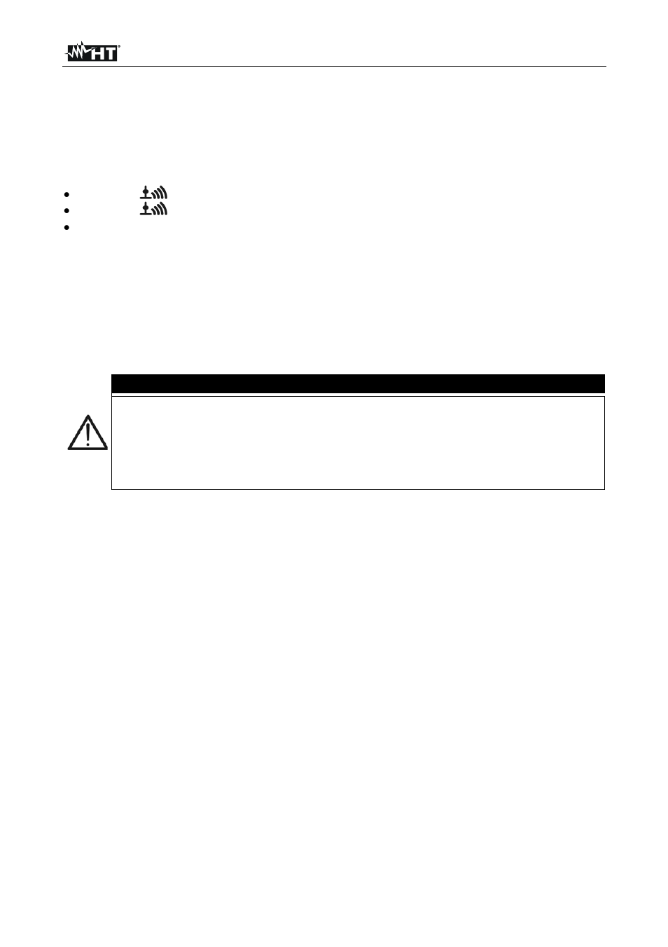 Atención | HT instruments MPP300 User Manual | Page 41 / 114