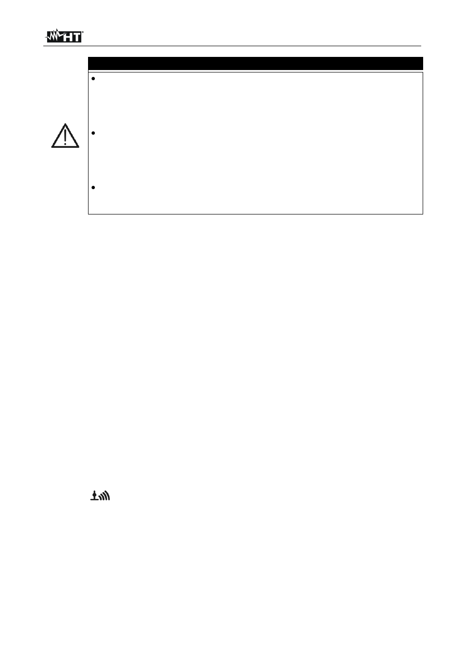 Atención | HT instruments MPP300 User Manual | Page 46 / 114