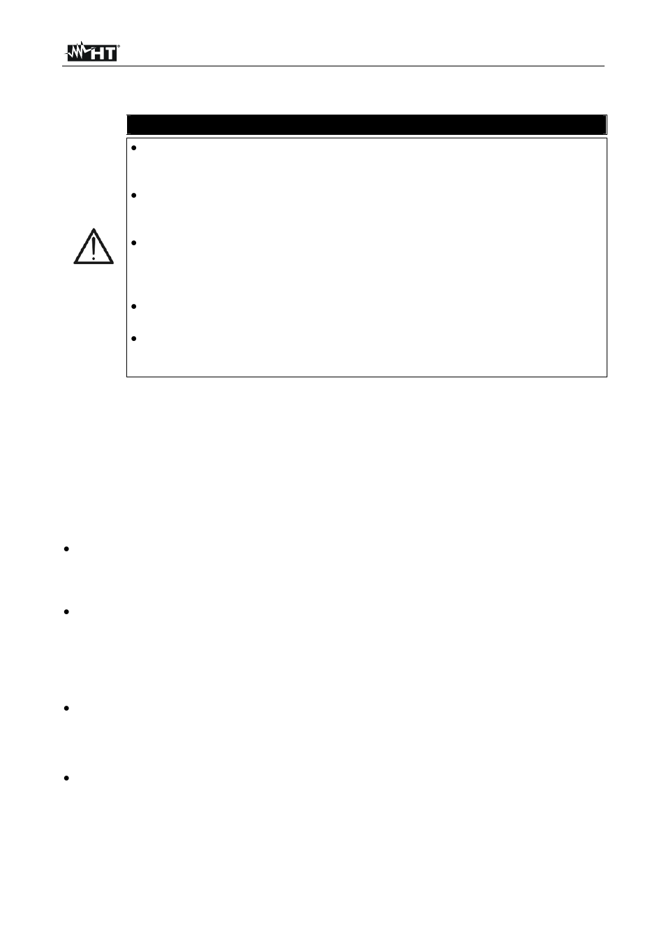 Attention | HT instruments MPP300 User Manual | Page 89 / 114