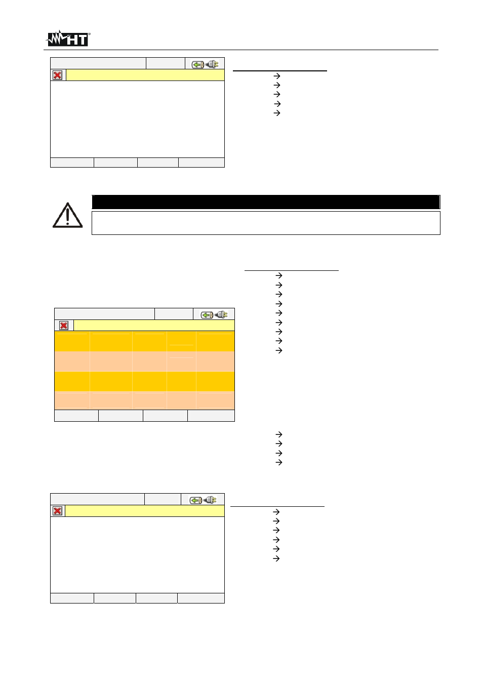 Caution | HT instruments PQA824 User Manual | Page 22 / 144