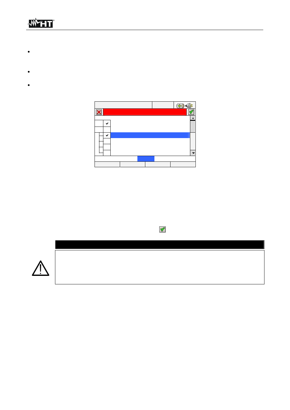 Caution | HT instruments PQA824 User Manual | Page 56 / 144